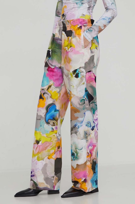 Βαμβακερό παντελόνι Stine Goya SG5580 πολύχρωμο SS24