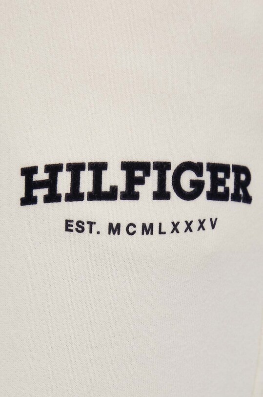 Βαμβακερό παντελόνι Tommy Hilfiger μπεζ WW0WW41572
