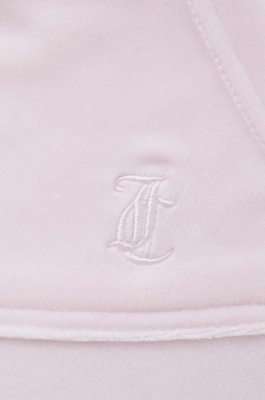 Juicy Couture spodnie dresowe welurowe różowy JCAP180.381