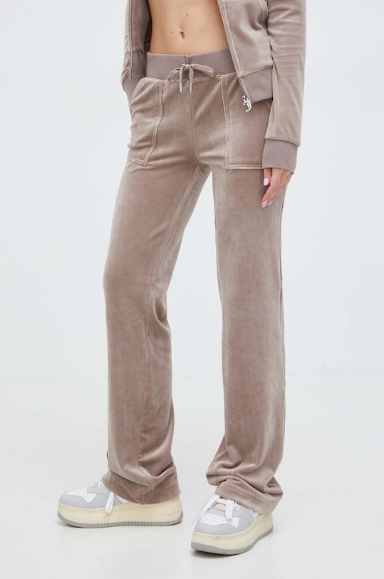 Juicy Couture velúr melegítőnadrág velúr bézs JCAP180.379