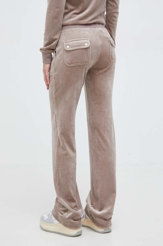 Odzież Juicy Couture spodnie dresowe welurowe JCAP180.379 beżowy