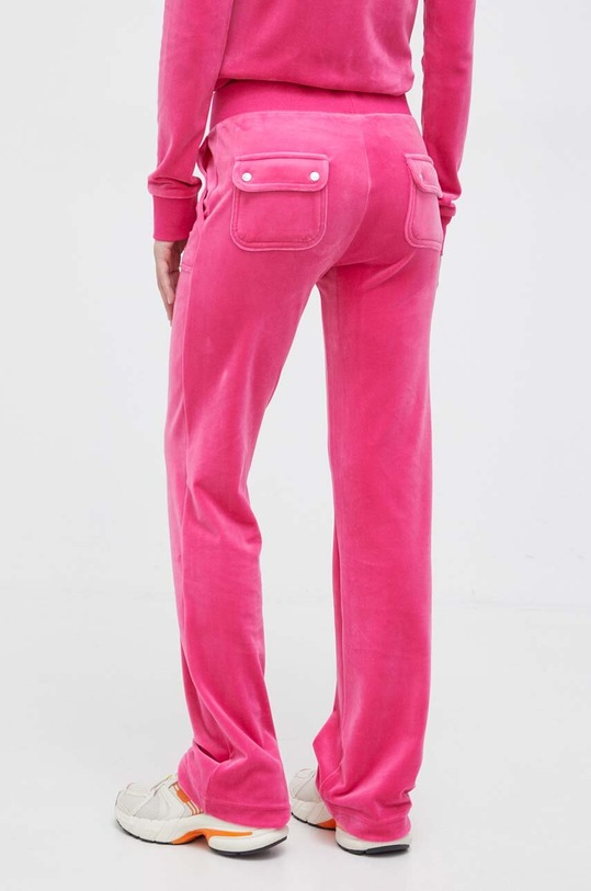 Odzież Juicy Couture spodnie dresowe welurowe JCAP180.658 różowy