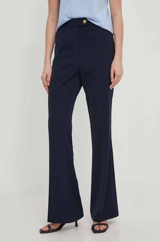 Tommy Hilfiger spodnie tkanina granatowy WW0WW42455
