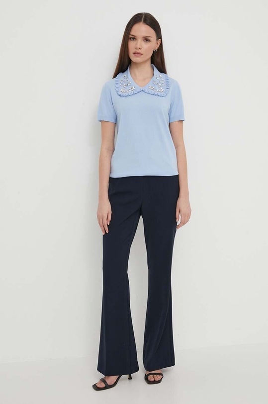 Tommy Hilfiger spodnie WW0WW42455 granatowy SS24