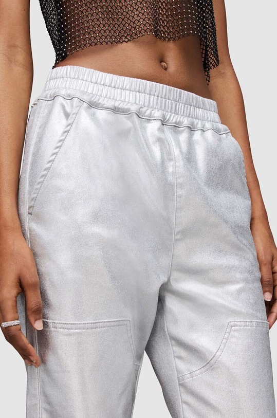 Îmbrăcăminte AllSaints pantaloni de bumbac Yara WE049Z argintiu