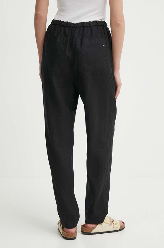Одяг Льняні штани Tommy Hilfiger WW0WW41347 чорний