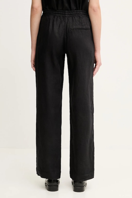 Odjeća Lanene hlače Samsoe Samsoe HOYS F23900002 crna