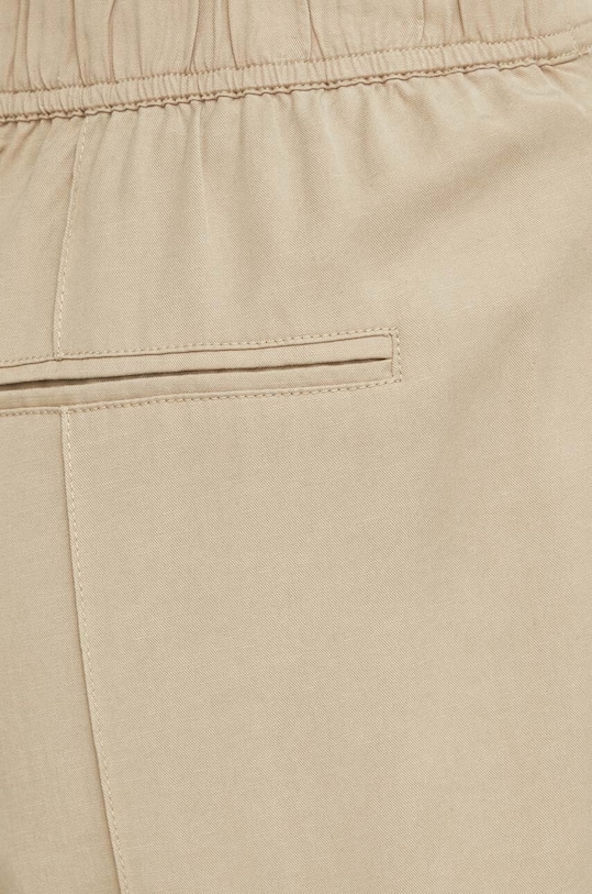 Samsoe Samsoe spodnie z domieszką lnu SAHANI F24100083 beżowy