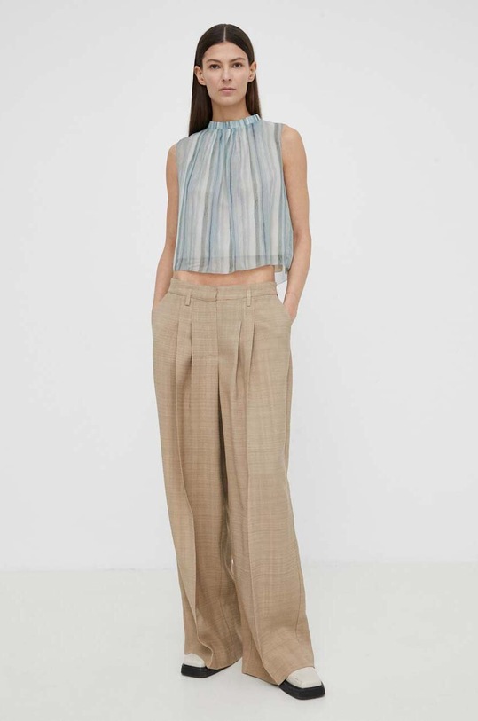 Herskind pantaloni Lotus 5114110 bej SS24
