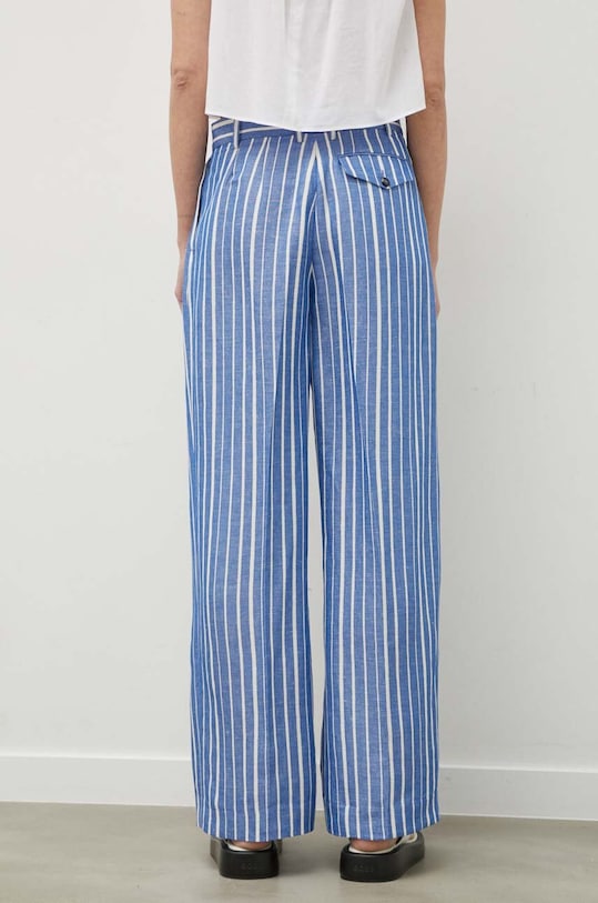 Odzież Day Birger et Mikkelsen spodnie lniane DAY65243020 niebieski