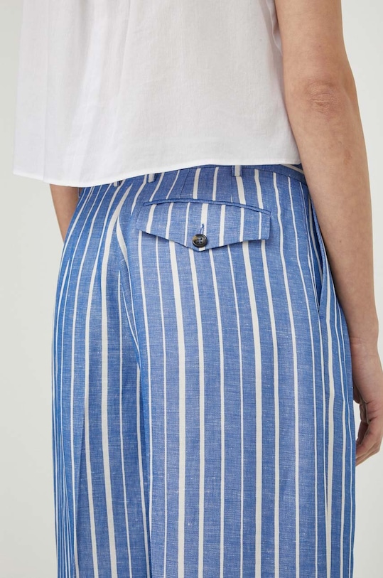 Day Birger et Mikkelsen spodnie lniane DAY65243020 niebieski