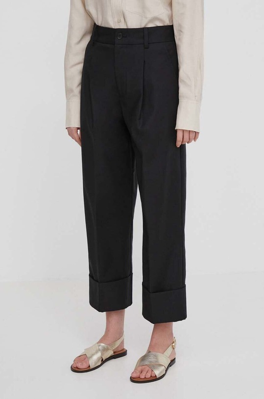 Lauren Ralph pantaloni drept negru 200871814