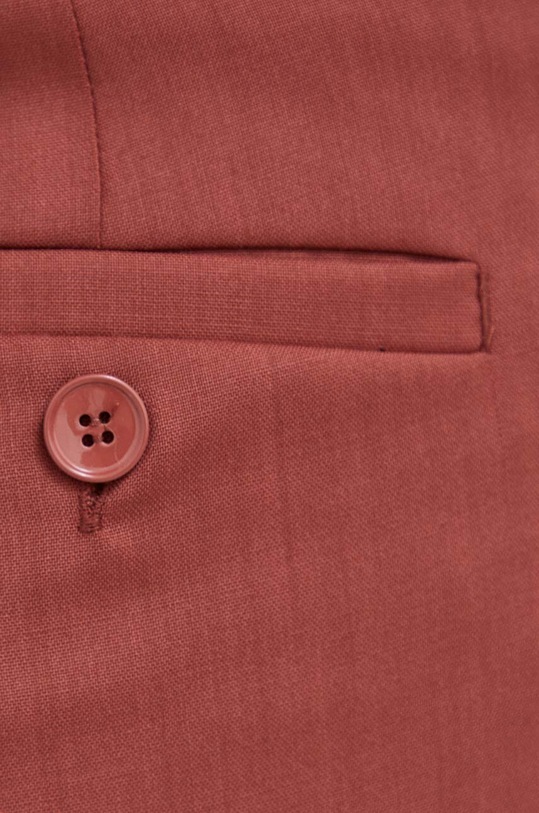 Weekend Max Mara pantaloni de lână rosu 2415131081600