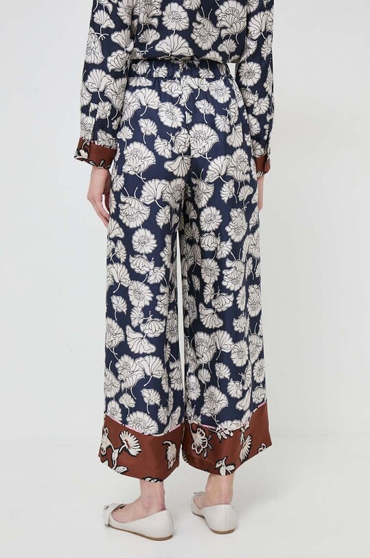 Abbigliamento Weekend Max Mara pantaloni in seta 2415131111600 blu navy
