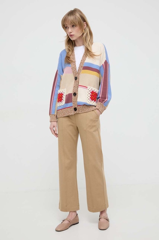 Weekend Max Mara spodnie 2415781021600 beżowy SS24