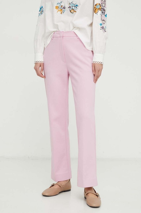Weekend Max Mara pantaloni alta rosa 2415781051600