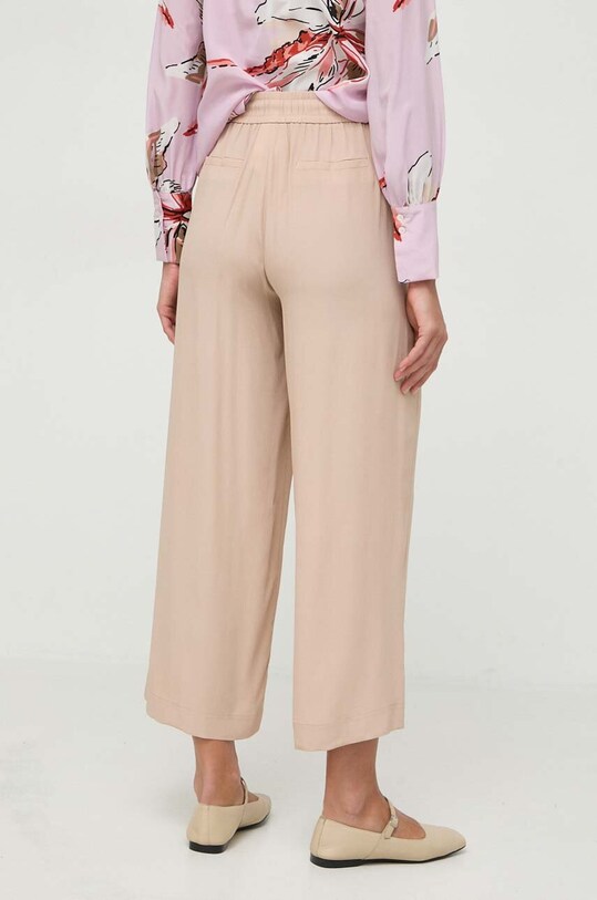 Abbigliamento Marella pantaloni con aggiunta di seta 2413131134200 beige