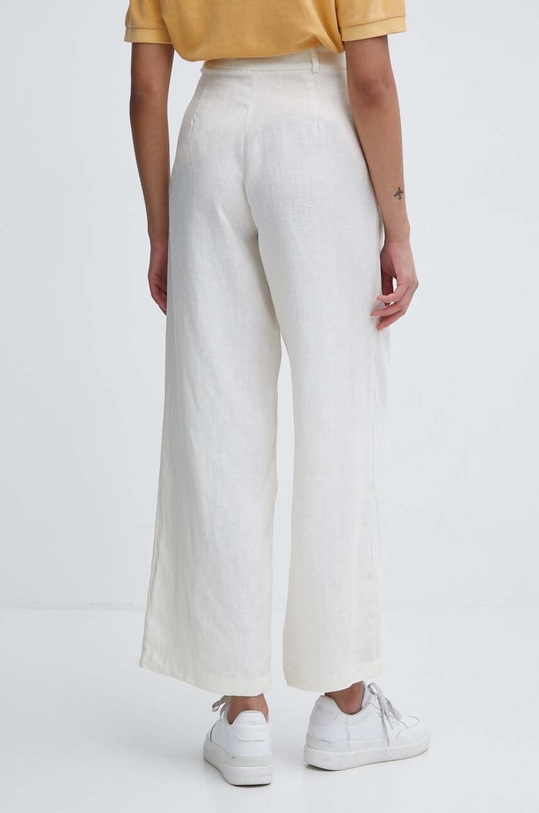 Odzież Pepe Jeans spodnie lniane MAE PL211740 beżowy
