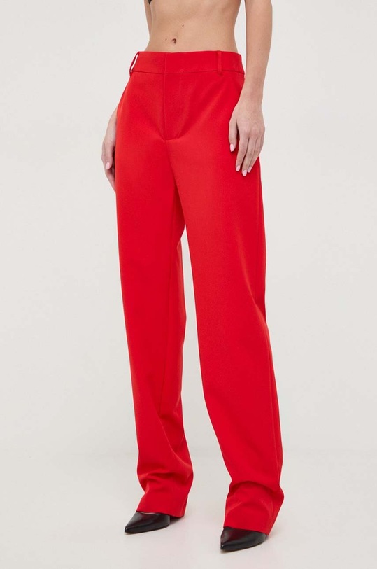 Nohavice Moschino Jeans s elastanom červená 0336.3225