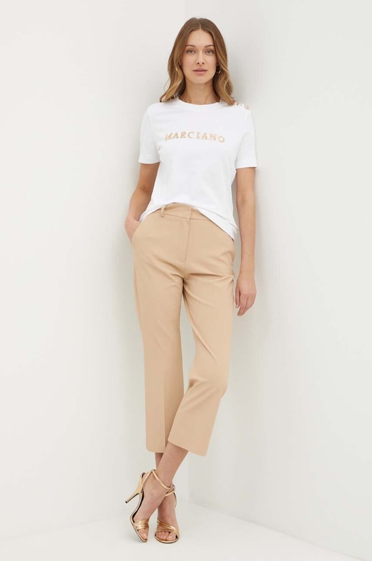 Liu Jo spodnie CA4224.T2552 beżowy SS24