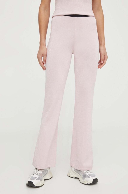 Hlače Liu Jo Pletenina roza TA4011.MS014