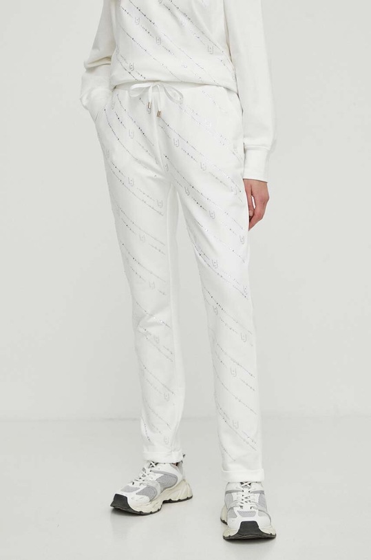 Liu Jo spodnie aplikacja beżowy TA4172.FS090