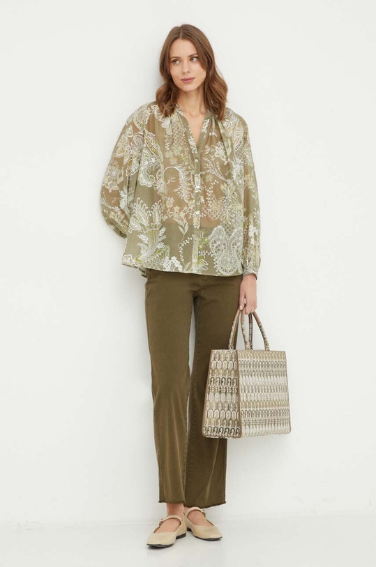 MAX&Co. spodnie 2416131111200 zielony SS24