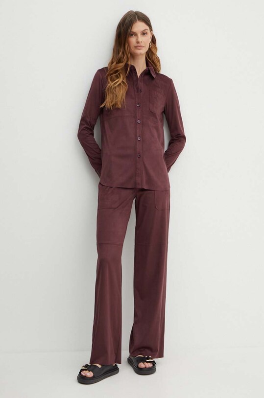 MAX&Co. pantaloni 2416781012200 burgundia SS24
