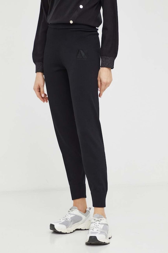Tepláky Armani Exchange pletenina čierna 3DYP1H.YMH6Z