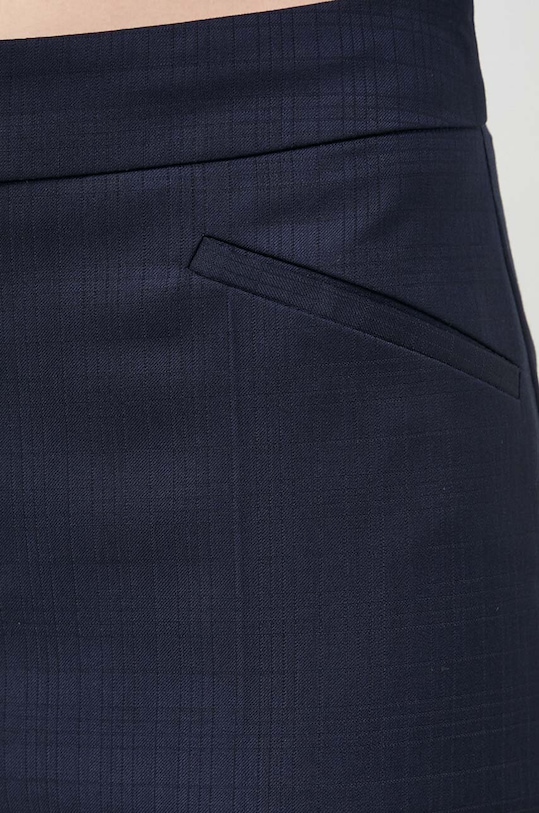 BOSS gyapjú nadrág 50517807 sötétkék