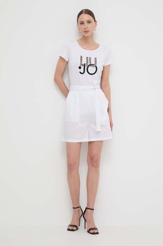 Liu Jo pantaloni scurti panza alb VA4121.T3330
