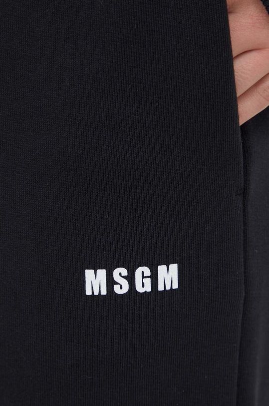 MSGM pantaloni de trening din bumbac 2000MDP500.200000 negru
