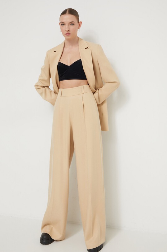 Nohavice HUGO 50515270 béžová