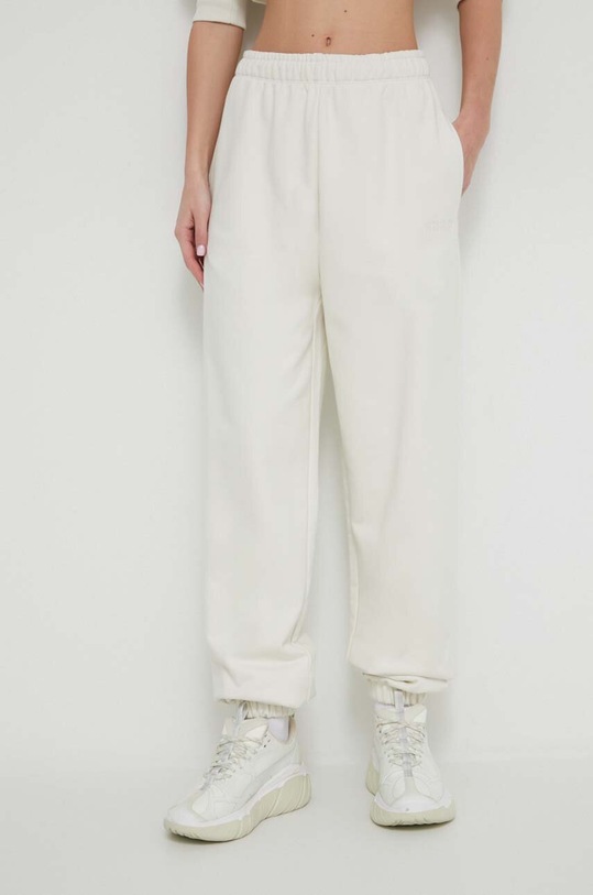 HUGO spodnie dresowe bawełniane bawełna beżowy 50512023