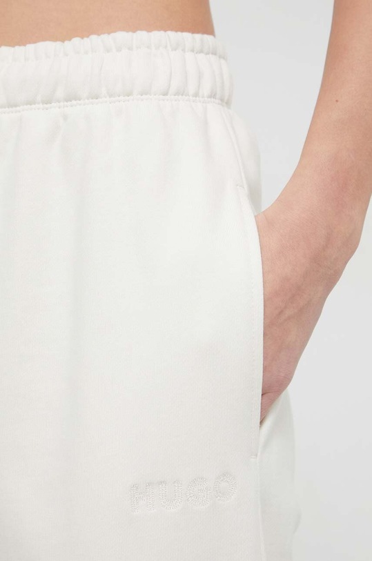 HUGO spodnie dresowe bawełniane beżowy 50512023