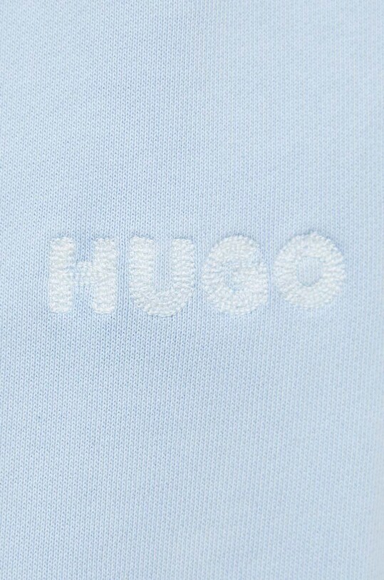 Хлопковые спортивные штаны HUGO голубой 50512023