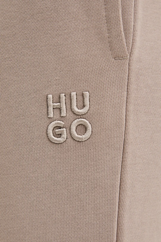 HUGO pantaloni de trening din bumbac bej 50522417