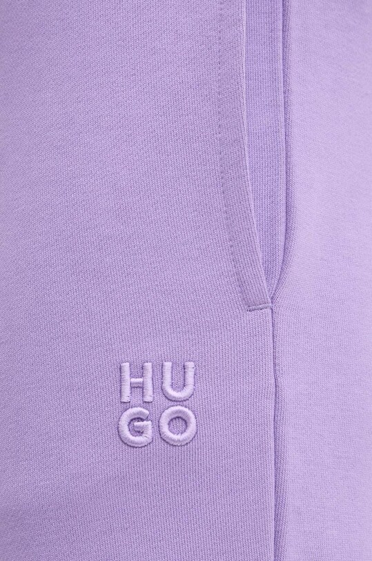 HUGO pantaloni de trening din bumbac violet 50522417