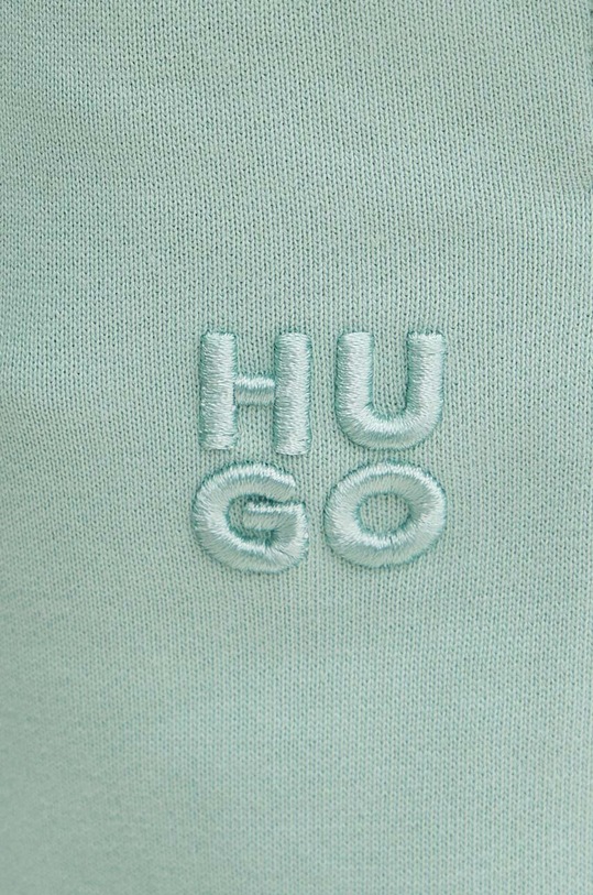 Βαμβακερό παντελόνι HUGO πράσινο 50522417