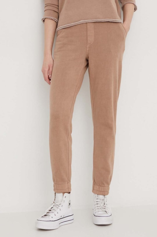 Roxy pantaloni de trening tricotaj bej ARJFB03119