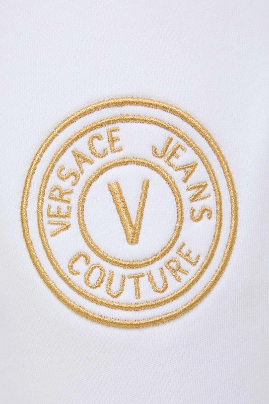 Versace Jeans Couture spodnie dresowe bawełniane biały 76HAAT02.CF01T