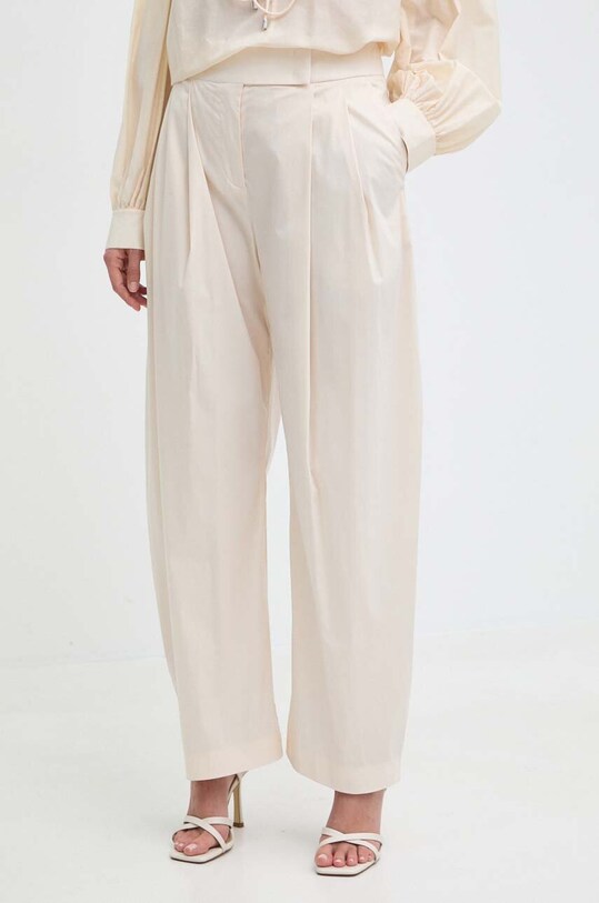 Штани Pinko прямий бежевий 103577.A1TX