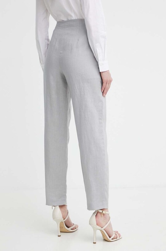 Odzież Armani Exchange spodnie lniane 3DYP12.YN1RZ szary