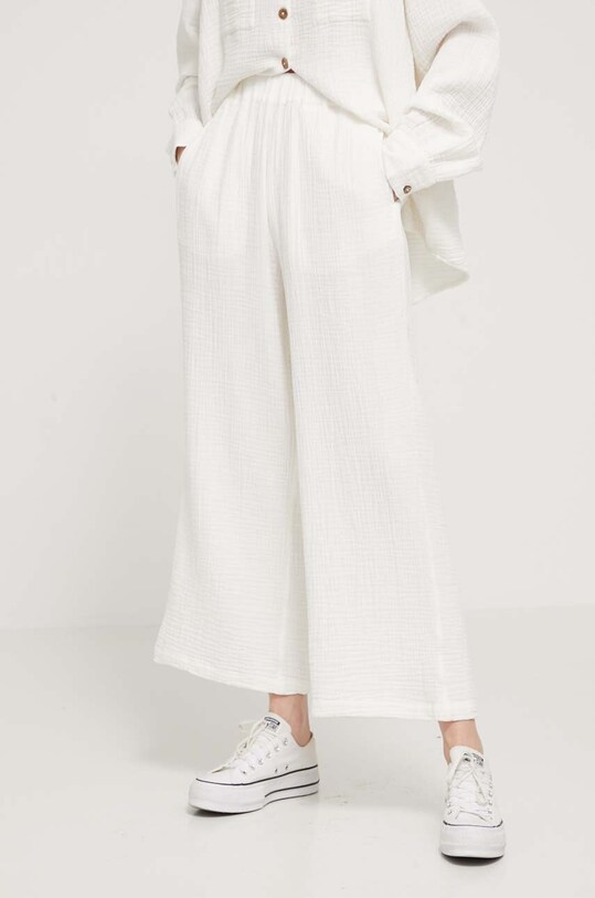 Βαμβακερό παντελόνι Billabong Follow Me ABJNP00420 λευκό SS24