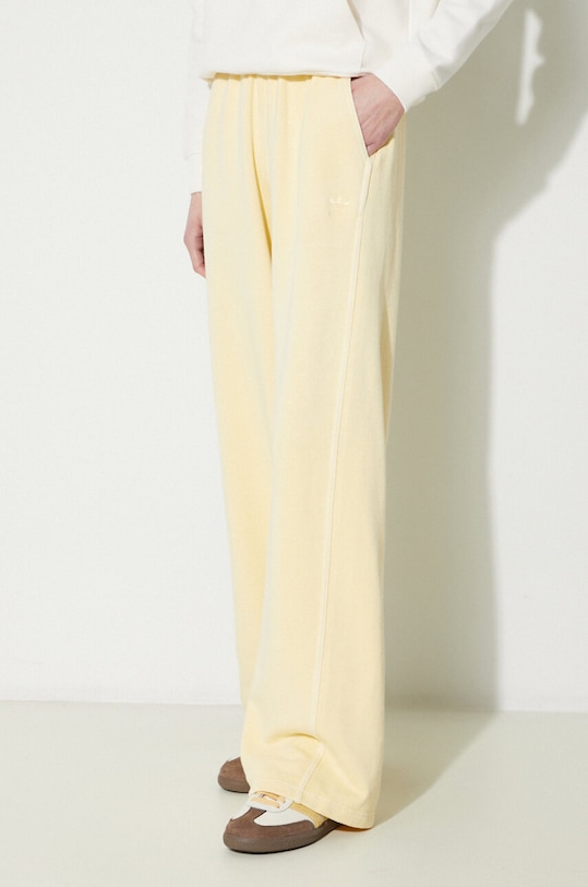 adidas Originals spodnie dresowe bawełniane żółty IR6020