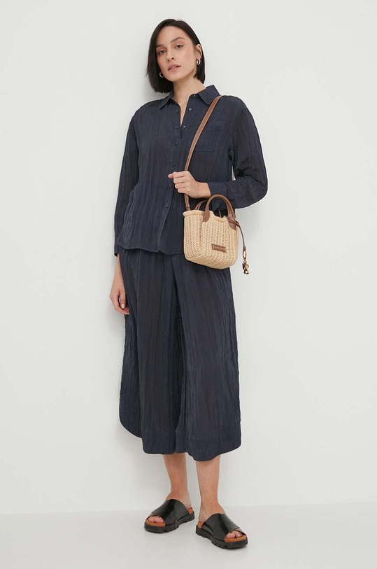 Emporio Armani pantaloni 3D2P64.2NFUZ bleumarin SS24