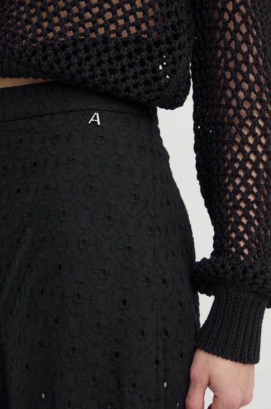 Twinset pantaloni de bumbac 241AT2076 negru