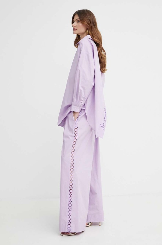 Twinset spodnie 241AT2089 fioletowy SS24