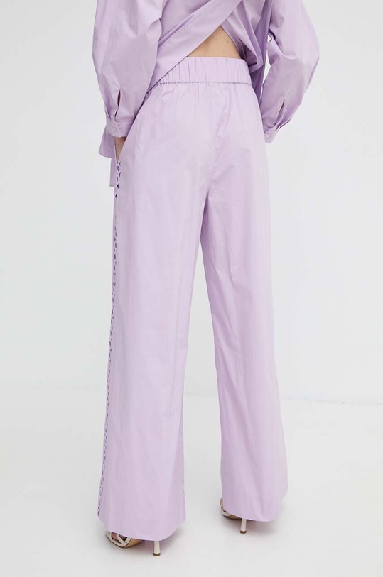 Odzież Twinset spodnie 241AT2089 fioletowy