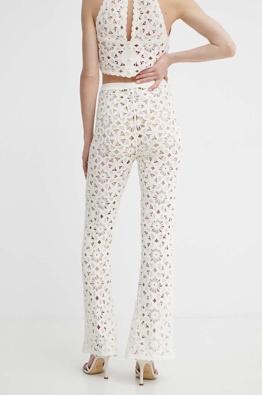 Oblečení Bavlněné kalhoty Twinset 241TT3232 béžová